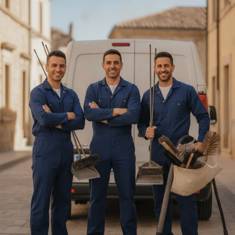 Spazzacamino team a Torre del Greco